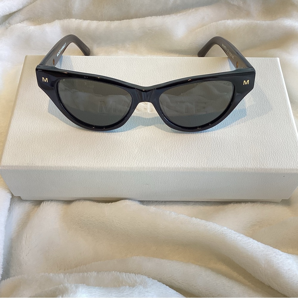 Machete Suzy Sunglasses Black Cat Eye NEW Anthropologie - Picture 7 of 16